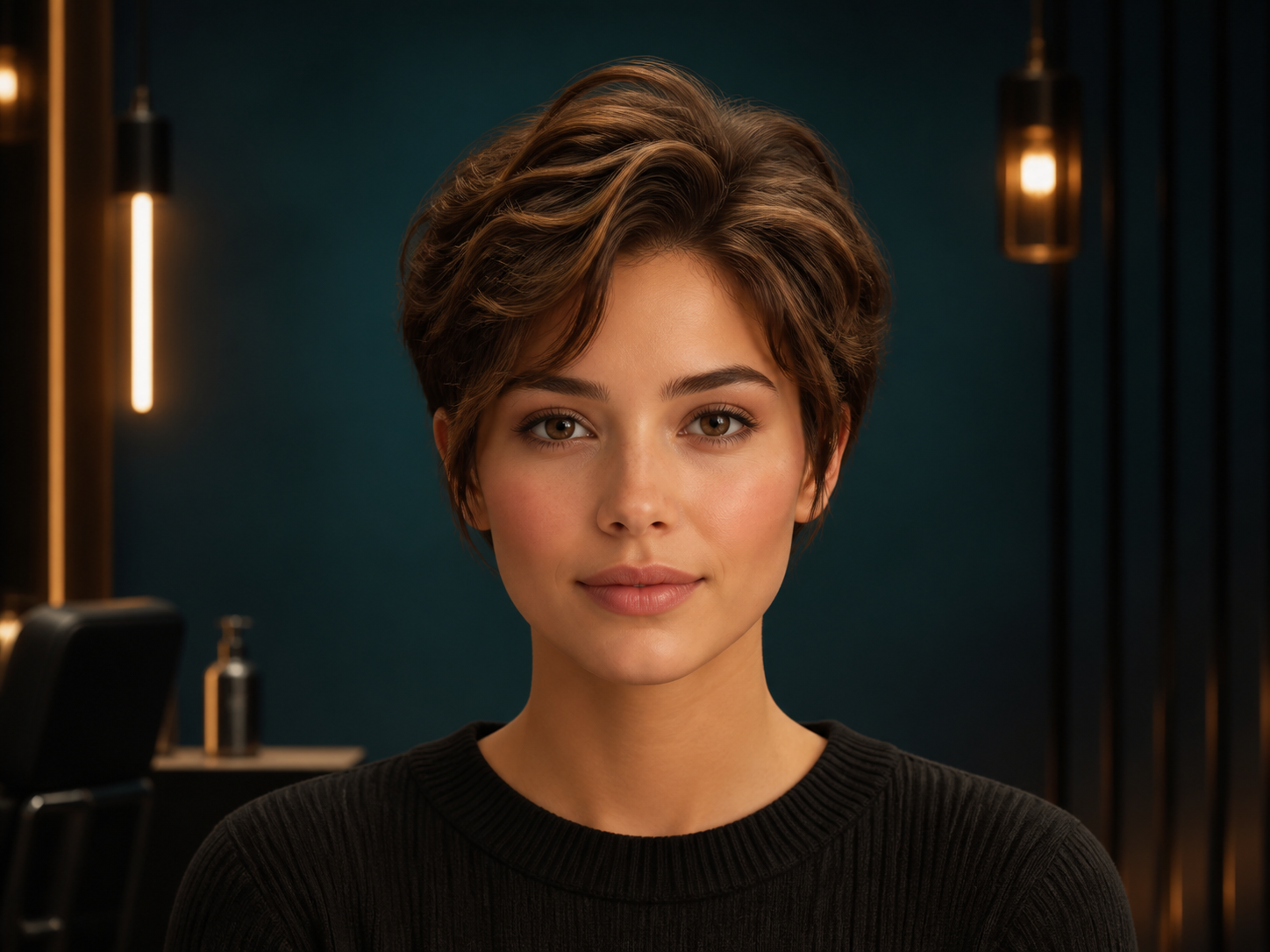 AI haircut portrait preview